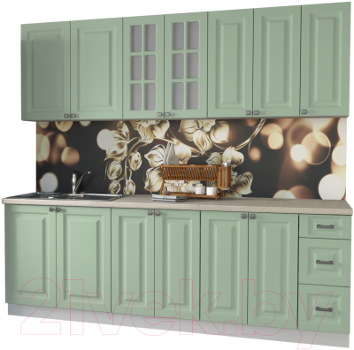Кухонный гарнитур Интерлиния Мила Деко 2.3 А - фото