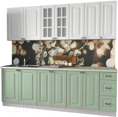 Кухонный гарнитур Интерлиния Мила Деко 2.3 А - фото