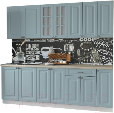 Кухонный гарнитур Интерлиния Мила Деко 2.3 Б - фото