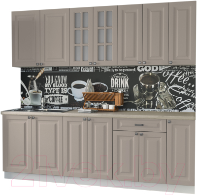 Кухонный гарнитур Интерлиния Мила Деко 2.3 Б - фото