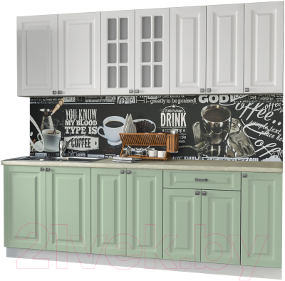 Кухонный гарнитур Интерлиния Мила Деко 2.3 Б - фото