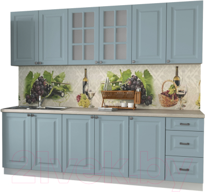 Кухонный гарнитур Интерлиния Мила Деко 2.4 А - фото