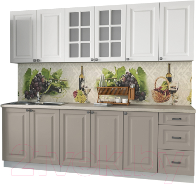 Кухонный гарнитур Интерлиния Мила Деко 2.4 А - фото