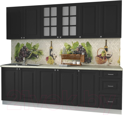 Кухонный гарнитур Интерлиния Мила Деко 2.4 А - фото