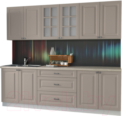 Кухонный гарнитур Интерлиния Мила Деко 2.4 Б - фото