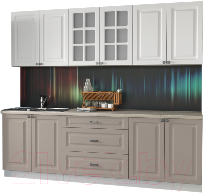Кухонный гарнитур Интерлиния Мила Деко 2.4 Б - фото
