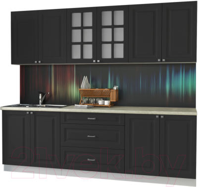 Кухонный гарнитур Интерлиния Мила Деко 2.4 Б - фото