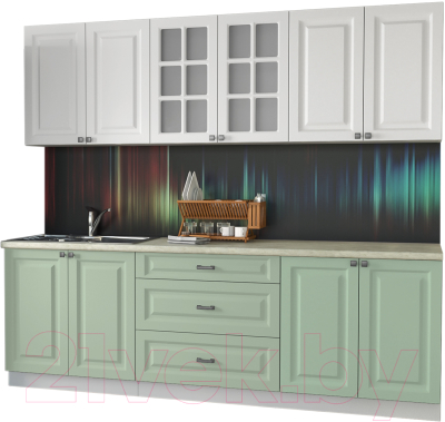 Кухонный гарнитур Интерлиния Мила Деко 2.4 Б - фото