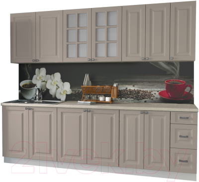 Кухонный гарнитур Интерлиния Мила Деко 2.5 А - фото