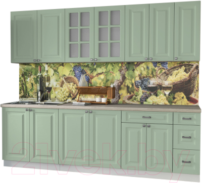 Кухонный гарнитур Интерлиния Мила Деко 2.5 Б - фото