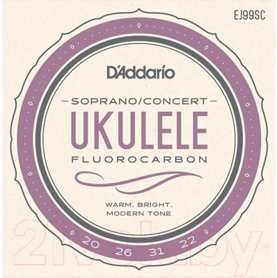 Струны для укулеле D'Addario EJ-99SC - фото