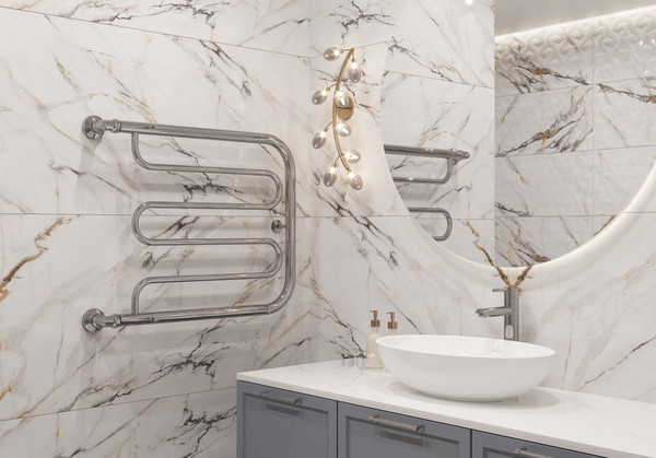 Полотенцесушитель водяной Двин D с полочкой 50x70 (1