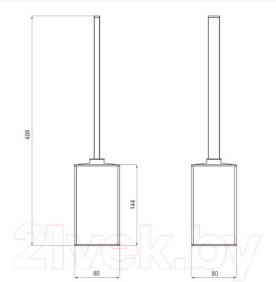Ершик для унитаза Deante Mokko Nero ADM N712 (черный) - фото