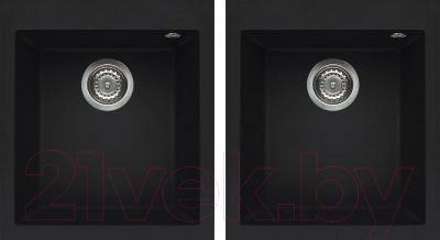 Мойка кухонная Elleci Quadra 200 Black K86 / LKQ20086 - фото