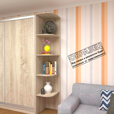 Угловое окончание для шкафа Кортекс-мебель Сенатор КМ32-45