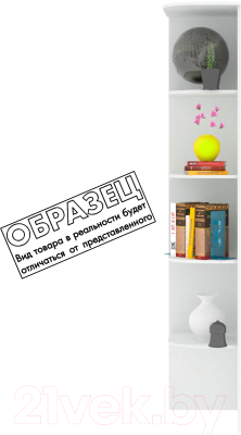 Угловое окончание для шкафа Кортекс-мебель Сенатор КМ32-45