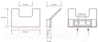 Крючок для ванной Bemeta Nero 135106030
