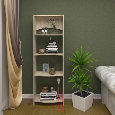 Стеллаж Кортекс-мебель КМ30 волна