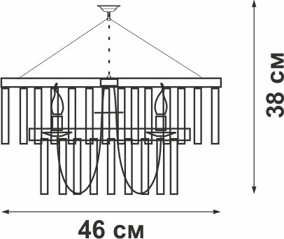 Люстра Vitaluce V5149-1/6S