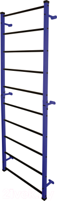 Шведская стенка Формула здоровья ШСП01х750-8.12 (синий/черный) - фото