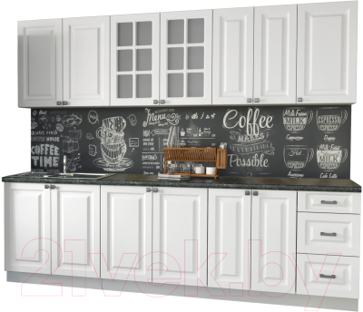 Кухонный гарнитур Интерлиния Мила Деко 2.6 А - фото