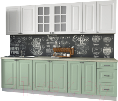 Кухонный гарнитур Интерлиния Мила Деко 2.6 А - фото