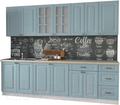 Кухонный гарнитур Интерлиния Мила Деко 2.6 Б - фото