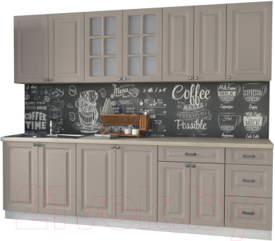 Кухонный гарнитур Интерлиния Мила Деко 2.6 Б - фото