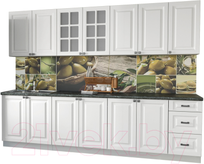 Кухонный гарнитур Интерлиния Мила Деко 2.8 А - фото