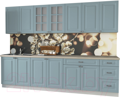 Кухонный гарнитур Интерлиния Мила Деко 2.8 Б - фото