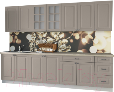 Кухонный гарнитур Интерлиния Мила Деко 2.8 Б - фото