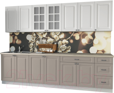 Готовая кухня Интерлиния Мила Деко 2.8 Б - фото