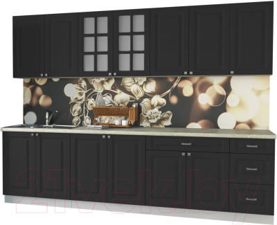 Кухонный гарнитур Интерлиния Мила Деко 2.8 Б - фото