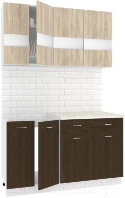 Готовая кухня Кортекс-мебель Корнелия Экстра 1.4м - фото