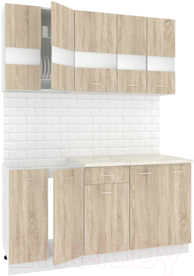 Готовая кухня Кортекс-мебель Корнелия Экстра 1.6м - фото