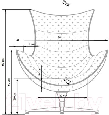 Кресло мягкое Halmar Luxor