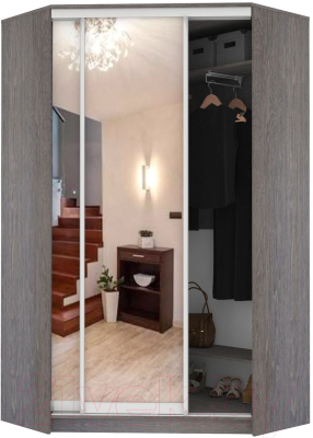 Шкаф Кортекс-мебель Сенатор ШК30 Классика зеркало - фото