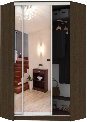 Шкаф Кортекс-мебель Сенатор ШК30 Классика зеркало - фото