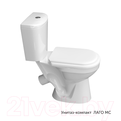 Унитаз напольный Керамин Лаго Инкоер (с полипропиленовым сиденьем)