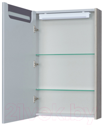 Шкаф с зеркалом для ванной Акватон Сильва 50