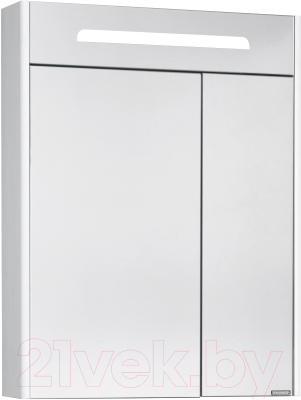 Шкаф с зеркалом для ванной Акватон Сильва 60 (1A216202SIW70) - фото