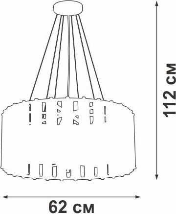 Люстра Vitaluce V5305-1/8PL