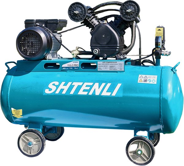 Воздушный компрессор Shtenli 110-2 Belt Pro - фото