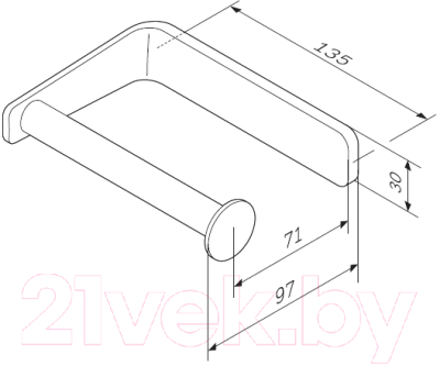 Держатель для туалетной бумаги AM.PM Inspire A50A34100