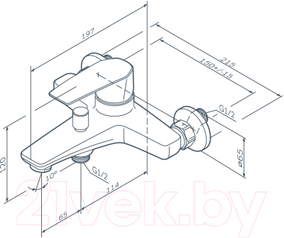 Смеситель AM.PM Gem F90A10000