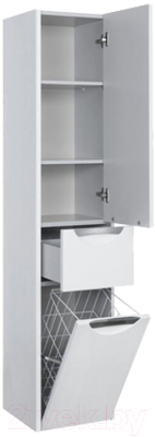 Шкаф-пенал для ванной Акватон Сильва 1A215603SIW7R (дуб полярный)