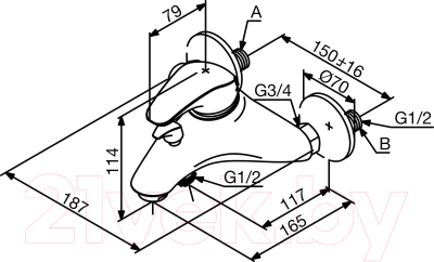 Смеситель RedBlu by Damixa New Space 101000000