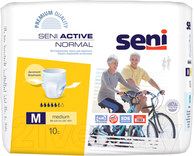 Трусы впитывающие для взрослых Seni Active Normal Medium - фото