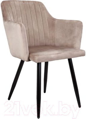 Стул Седия Brit (бежевый велюр HLR-08/черный) - фото