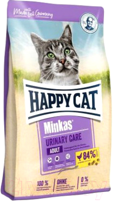 Сухой корм для кошек Happy Cat Minkas Urinary Care Geflugel / 70375 - фото